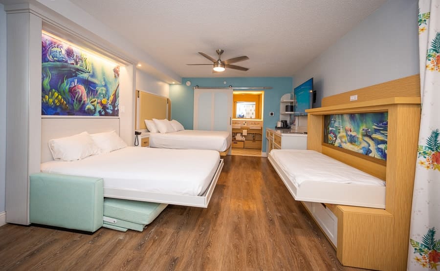 Review: New 'Under the Sea' Little Mermaid Rooms at Disney's Caribbean Beach Resort