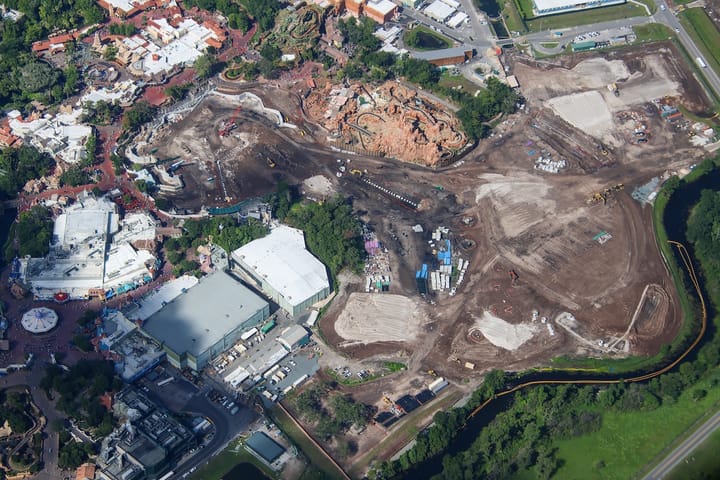 Piston Peak 'Cars' Rides Construction Update at Magic Kingdom